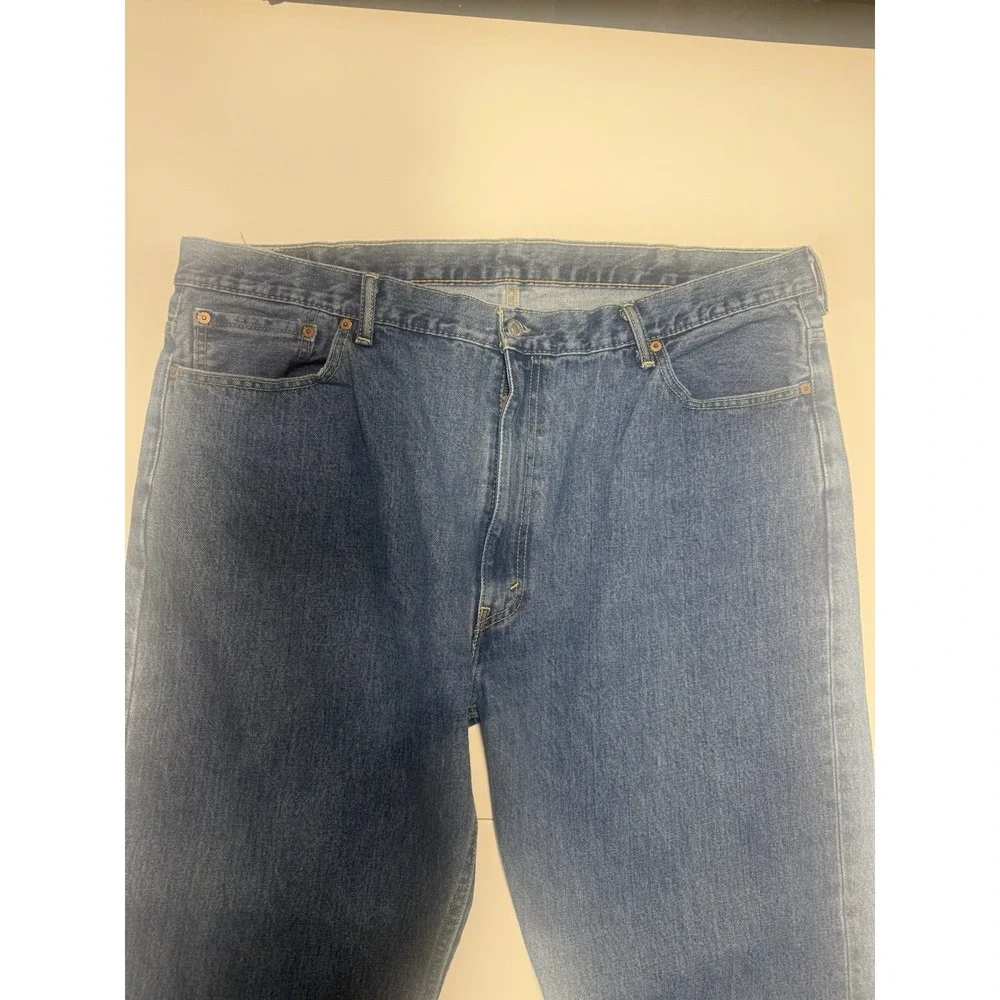 Levi's Men's 505‎ Straight Leg Regular Fit Blue Jeans Size 46 X 32